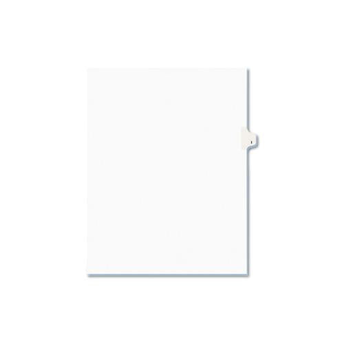 Preprinted Legal Exhibit Side Tab Index Dividers, Avery Style, 26-tab, I, 11 X 8.5, White, 25-pack, (1409)