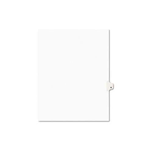 Preprinted Legal Exhibit Side Tab Index Dividers, Avery Style, 26-tab, Q, 11 X 8.5, White, 25-pack, (1417)