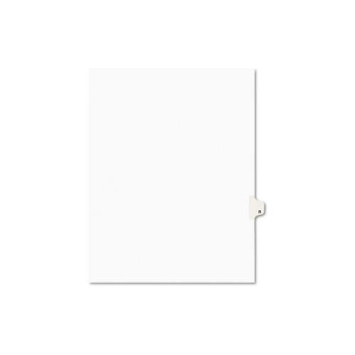 Preprinted Legal Exhibit Side Tab Index Dividers, Avery Style, 26-tab, R, 11 X 8.5, White, 25-pack, (1418)