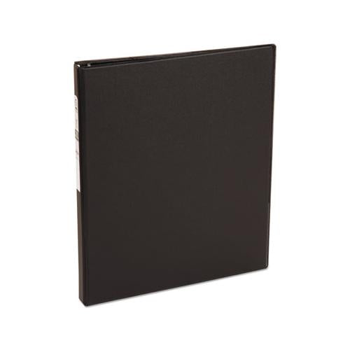 Economy Non-view Binder With Round Rings, 3 Rings, 0.5" Capacity, 11 X 8.5, Black, (3201)