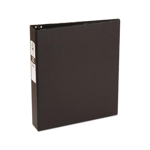 Economy Non-view Binder With Round Rings, 3 Rings, 1.5" Capacity, 11 X 8.5, Black, (3401)