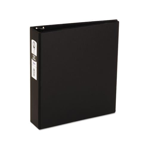 Economy Non-view Binder With Round Rings, 3 Rings, 2" Capacity, 11 X 8.5, Black, (3501)