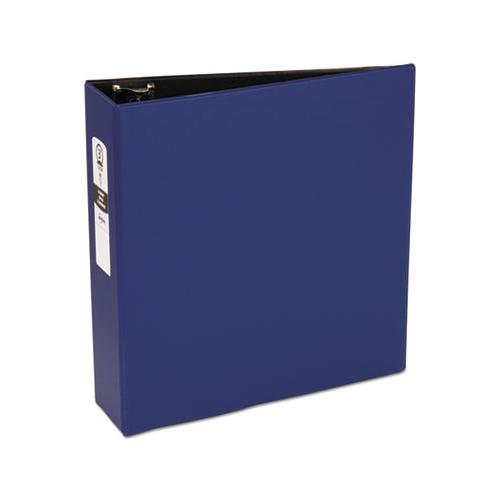 Economy Non-view Binder With Round Rings, 3 Rings, 3" Capacity, 11 X 8.5, Blue, (3601)