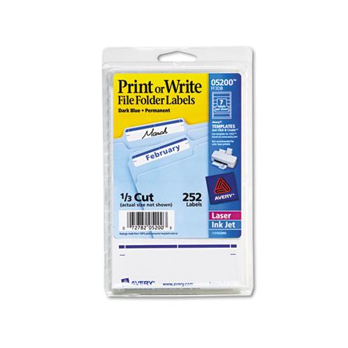 Printable 4" X 6" - Permanent File Folder Labels, 0.69 X 3.44, White, 7-sheet, 36 Sheets-pack, (5200)
