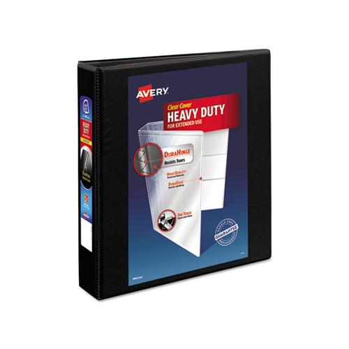 Heavy-duty Non Stick View Binder With Durahinge And Slant Rings, 3 Rings, 1.5" Capacity, 11 X 8.5, Black, (5400)