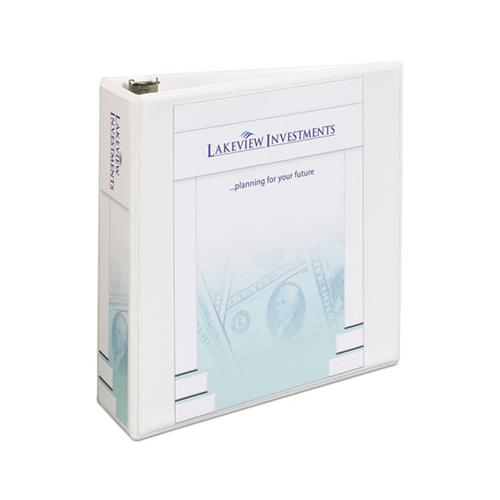 Heavy-duty Non Stick View Binder With Durahinge And Slant Rings, 3 Rings, 3" Capacity, 11 X 8.5, White, (5604)