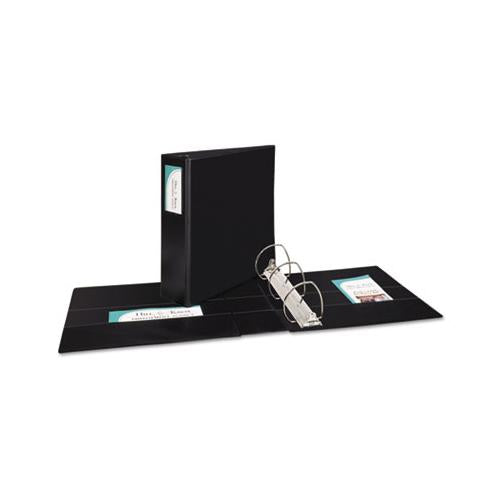 Durable Non-view Binder With Durahinge And Ezd Rings, 3 Rings, 4" Capacity, 11 X 8.5, Black, (8802)