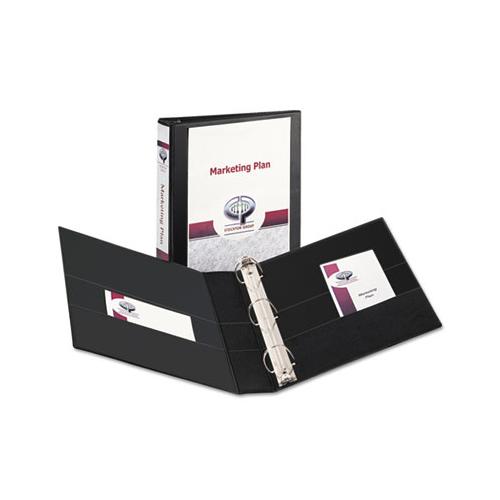 Durable View Binder With Durahinge And Ezd Rings, 3 Rings, 1.5" Capacity, 11 X 8.5, Black, (9400)