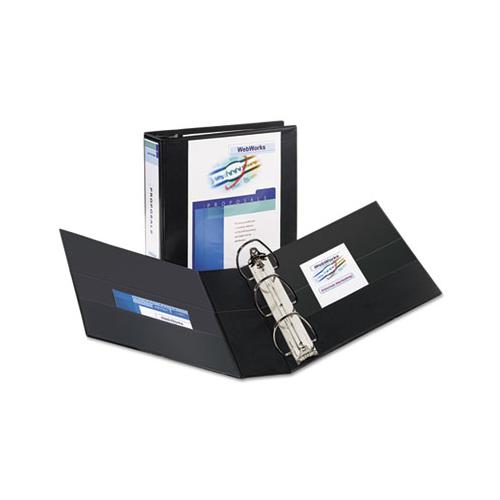Durable View Binder With Durahinge And Ezd Rings, 3 Rings, 3" Capacity, 11 X 8.5, Black, (9700)