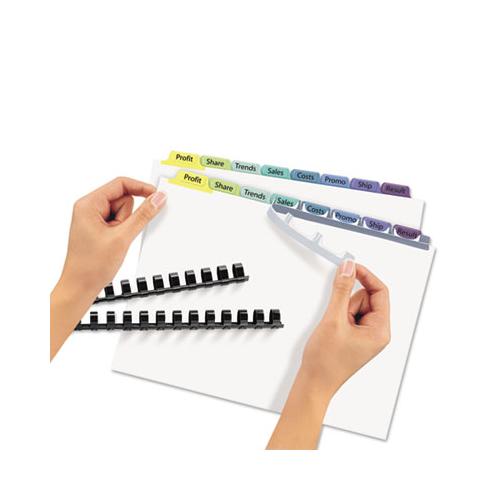 Print And Apply Index Maker Clear Label Unpunched Dividers, 8-tab, Ltr, 25 Sets