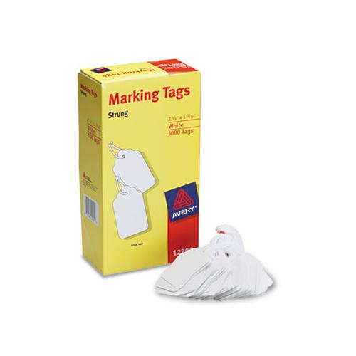 Medium-weight White Marking Tags, 2 3-4 X 1 11-16, 1,000-box
