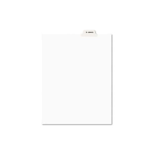 Avery-style Preprinted Legal Bottom Tab Dividers, Exhibit Q, Letter, 25-pack