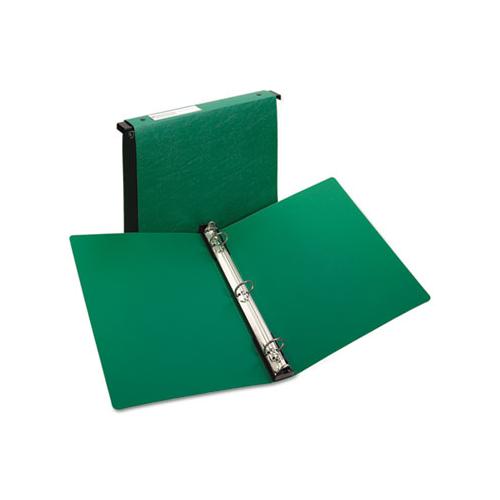 Hanging Storage Flexible Non-view Binder With Round Rings, 3 Rings, 1" Capacity, 11 X 8.5, Green