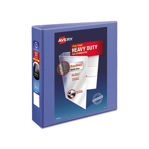 Heavy-duty View Binder With Durahinge And One Touch Ezd Rings, 3 Rings, 2" Capacity, 11 X 8.5, Periwinkle
