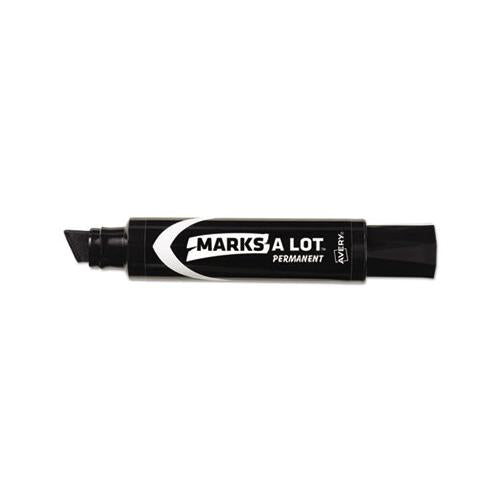 Marks A Lot Extra-large Desk-style Permanent Marker, Extra-broad Chisel Tip, Black