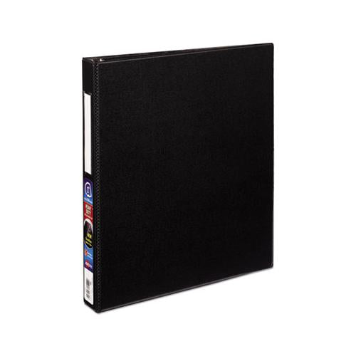 Durable Non-view Binder With Durahinge And Slant Rings, 3 Rings, 1" Capacity, 11 X 8.5, Black
