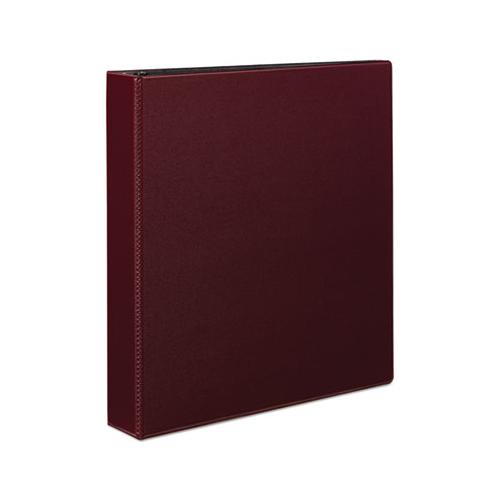 Durable Non-view Binder With Durahinge And Slant Rings, 3 Rings, 1.5" Capacity, 11 X 8.5, Burgundy
