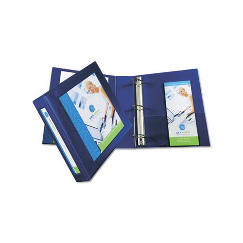 Framed View Heavy-duty Binders, 3 Rings, 2" Capacity, 11 X 8.5, Navy Blue