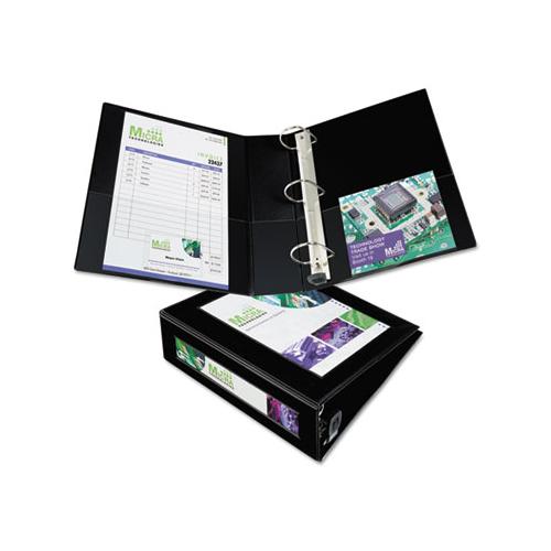 Framed View Heavy-duty Binders, 3 Rings, 3" Capacity, 11 X 8.5, Black