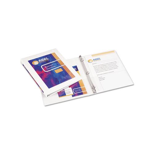 Framed View Heavy-duty Binders, 3 Rings, 0.5" Capacity, 11 X 8.5, White