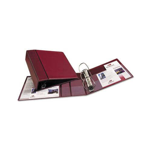 Heavy-duty Non-view Binder With Durahinge And Locking One Touch Ezd Rings, 3 Rings, 4" Capacity, 11 X 8.5, Maroon