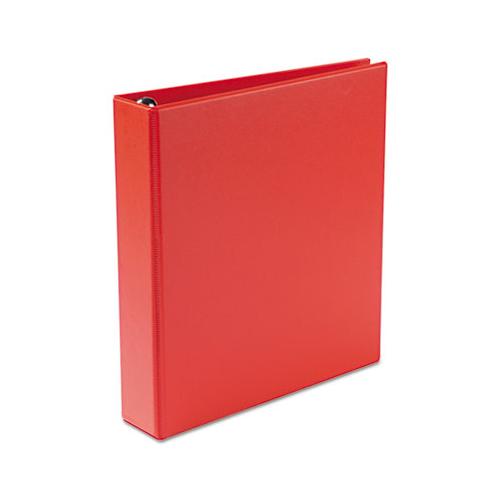 Heavy-duty Non-view Binder With Durahinge And One Touch Ezd Rings, 3 Rings, 1.5" Capacity, 11 X 8.5, Red