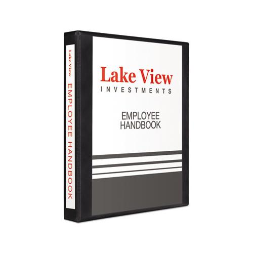 Heavy-duty View Binder With Durahinge And One Touch Ezd Rings, 3 Rings, 1" Capacity, 11 X 8.5, Black