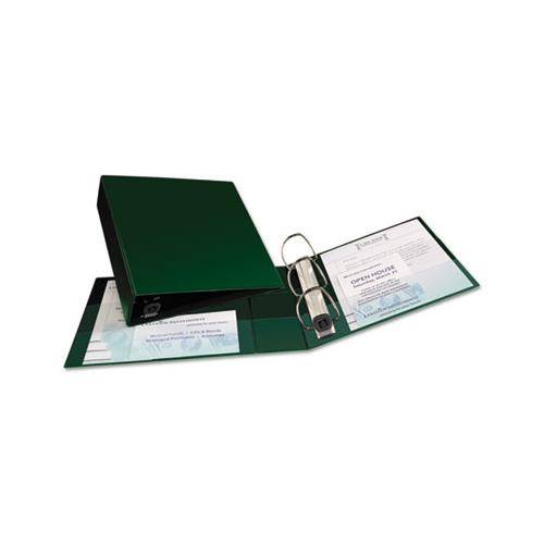 Heavy-duty Non-view Binder With Durahinge And Locking One Touch Ezd Rings, 3 Rings, 3" Capacity, 11 X 8.5, Green