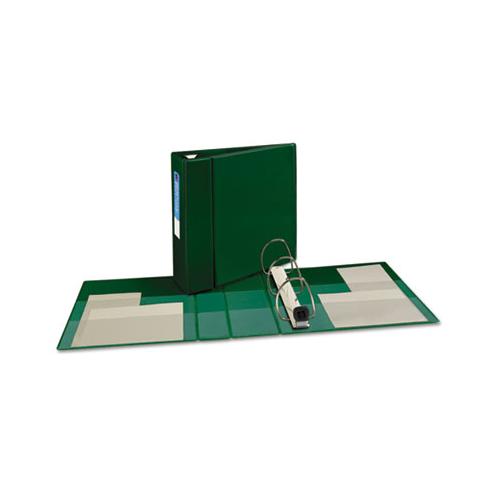 Heavy-duty Non-view Binder With Durahinge And Locking One Touch Ezd Rings, 3 Rings, 4" Capacity, 11 X 8.5, Green