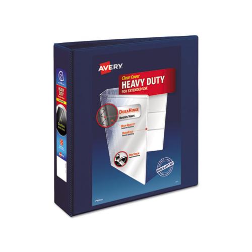 Heavy-duty View Binder With Durahinge And One Touch Ezd Rings, 3 Rings, 2" Capacity, 11 X 8.5, Navy Blue