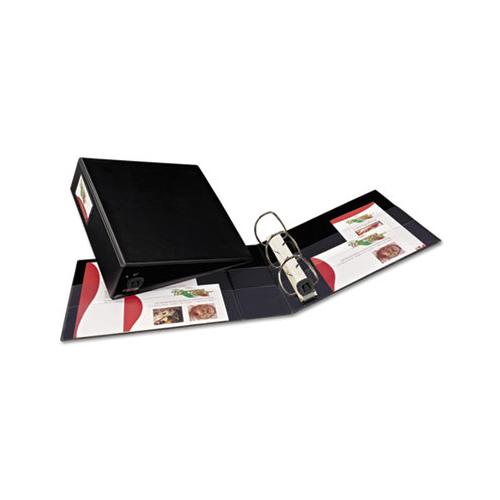 Heavy-duty Non-view Binder With Durahinge, Three Locking One Touch Ezd Rings And Spine Label, 3" Capacity, 11 X 8.5, Black