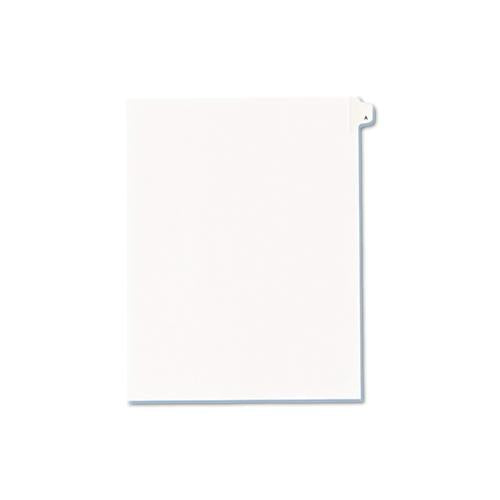 Preprinted Legal Exhibit Side Tab Index Dividers, Allstate Style, 26-tab, A, 11 X 8.5, White, 25-pack