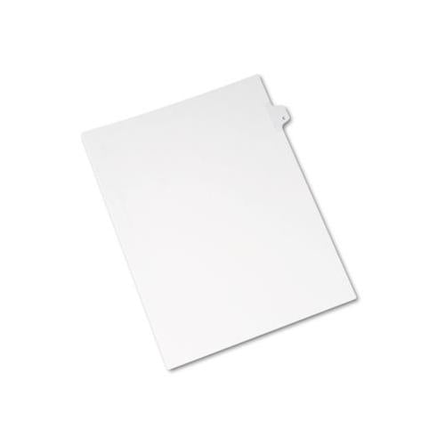 Preprinted Legal Exhibit Side Tab Index Dividers, Allstate Style, 26-tab, E, 11 X 8.5, White, 25-pack
