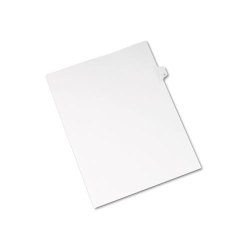 Preprinted Legal Exhibit Side Tab Index Dividers, Allstate Style, 26-tab, G, 11 X 8.5, White, 25-pack