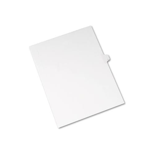 Preprinted Legal Exhibit Side Tab Index Dividers, Allstate Style, 26-tab, L, 11 X 8.5, White, 25-pack