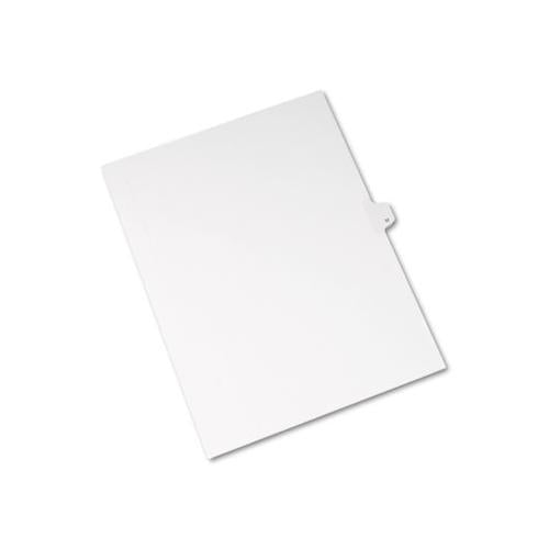 Preprinted Legal Exhibit Side Tab Index Dividers, Allstate Style, 26-tab, M, 11 X 8.5, White, 25-pack