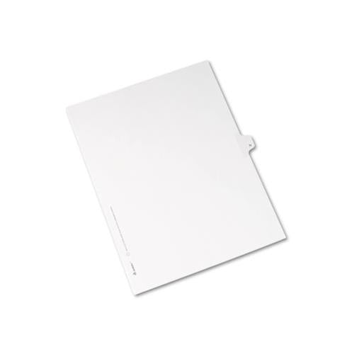 Preprinted Legal Exhibit Side Tab Index Dividers, Allstate Style, 26-tab, N, 11 X 8.5, White, 25-pack