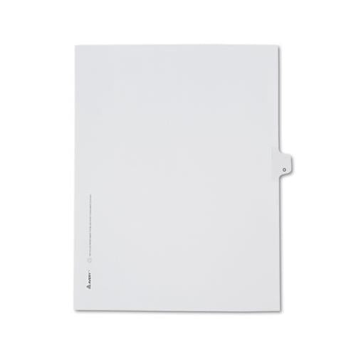 Preprinted Legal Exhibit Side Tab Index Dividers, Allstate Style, 26-tab, O, 11 X 8.5, White, 25-pack