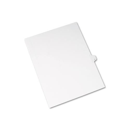 Preprinted Legal Exhibit Side Tab Index Dividers, Allstate Style, 26-tab, P, 11 X 8.5, White, 25-pack