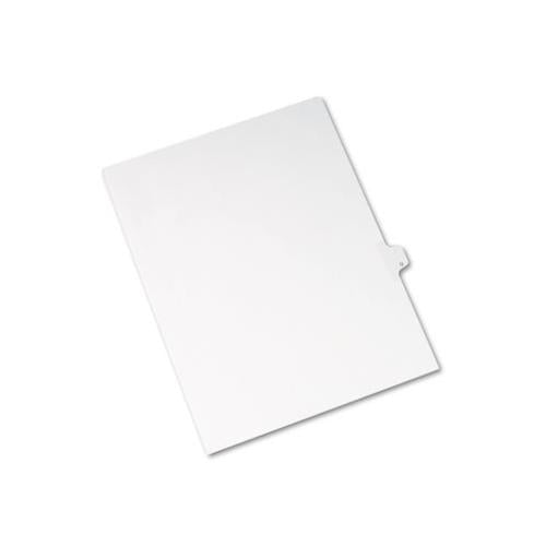Preprinted Legal Exhibit Side Tab Index Dividers, Allstate Style, 26-tab, Q, 11 X 8.5, White, 25-pack