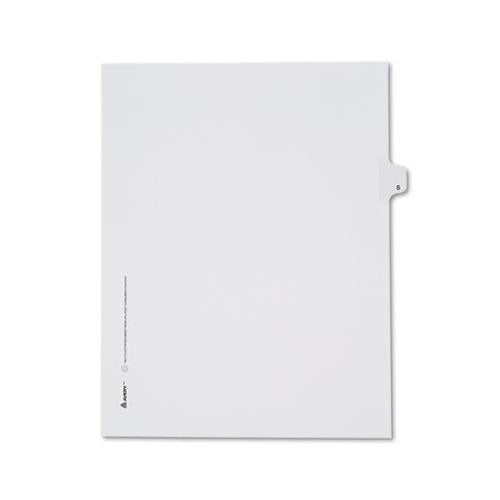 Preprinted Legal Exhibit Side Tab Index Dividers, Allstate Style, 26-tab, S, 11 X 8.5, White, 25-pack