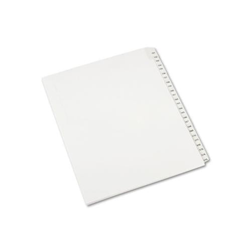 Preprinted Legal Exhibit Side Tab Index Dividers, Allstate Style, 25-tab, 151 To 175, 11 X 8.5, White, 1 Set