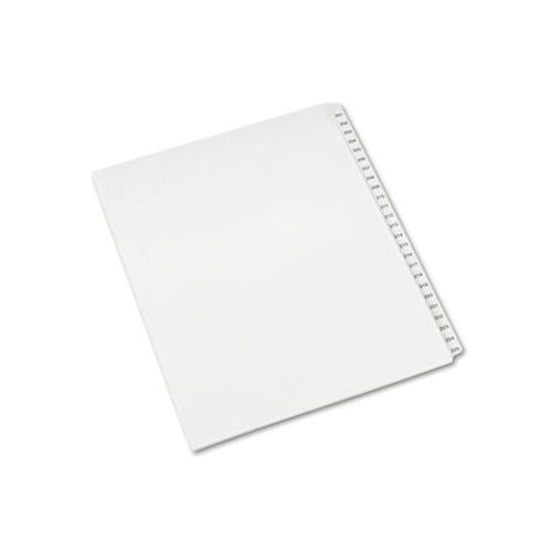 Preprinted Legal Exhibit Side Tab Index Dividers, Allstate Style, 25-tab, 201 To 225, 11 X 8.5, White, 1 Set