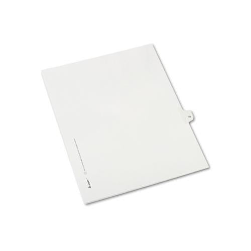 Preprinted Legal Exhibit Side Tab Index Dividers, Allstate Style, 10-tab, 10, 11 X 8.5, White, 25-pack