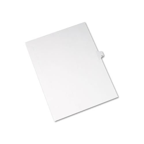 Preprinted Legal Exhibit Side Tab Index Dividers, Allstate Style, 10-tab, 12, 11 X 8.5, White, 25-pack