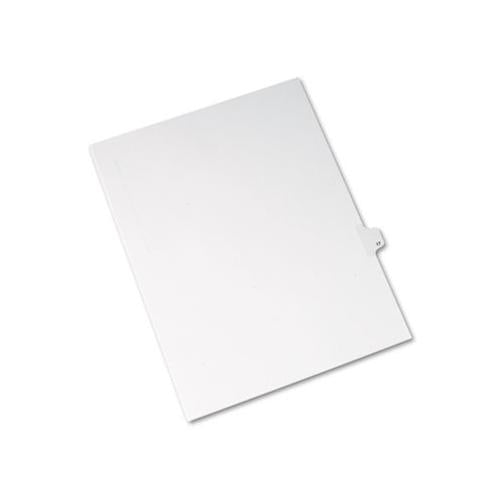 Preprinted Legal Exhibit Side Tab Index Dividers, Allstate Style, 10-tab, 17, 11 X 8.5, White, 25-pack