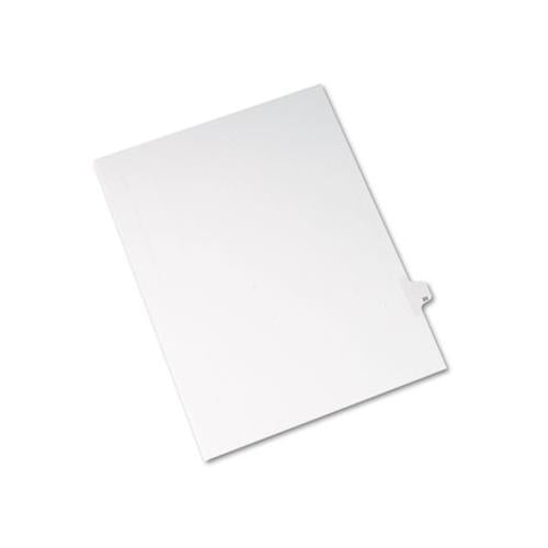 Preprinted Legal Exhibit Side Tab Index Dividers, Allstate Style, 10-tab, 20, 11 X 8.5, White, 25-pack