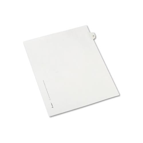 Preprinted Legal Exhibit Side Tab Index Dividers, Allstate Style, 10-tab, 22, 11 X 8.5, White, 25-pack