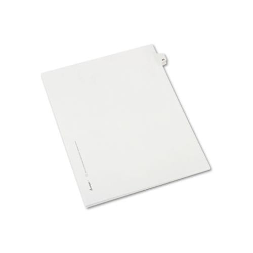 Preprinted Legal Exhibit Side Tab Index Dividers, Allstate Style, 10-tab, 23, 11 X 8.5, White, 25-pack