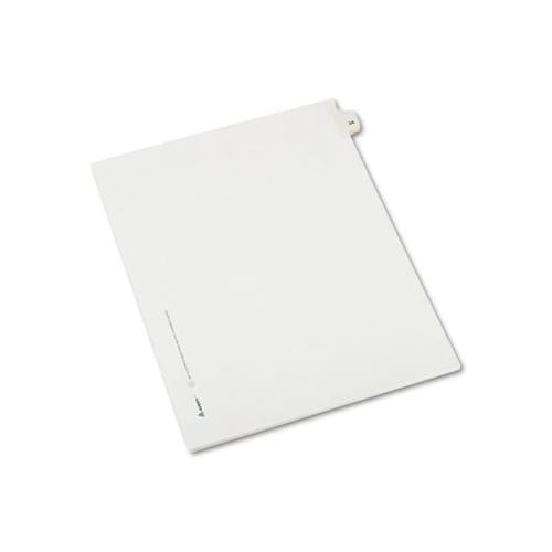 Preprinted Legal Exhibit Side Tab Index Dividers, Allstate Style, 10-tab, 24, 11 X 8.5, White, 25-pack